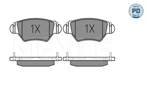 MEYLE Brake Pad Set, disc brake (025 232 5817/PD)