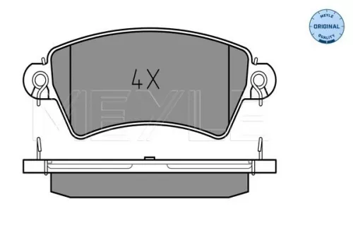 MEYLE Brake Pad Set, disc brake (025 233 9617)