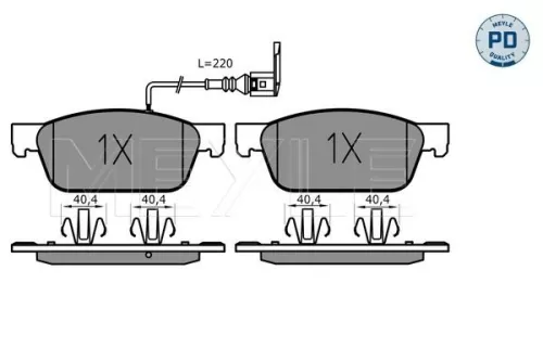 MEYLE MEYLE (025 246 2318/PD) Front MEYLE Brake Pad Set 