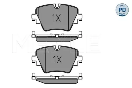 MEYLE Brake Pad Set, disc brake (025 256 1718/PD)