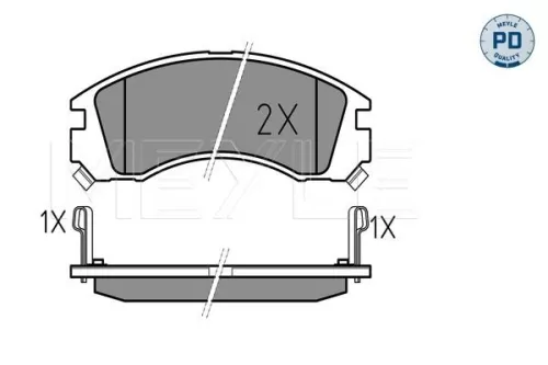 MEYLE Brake Pad Set, disc brake (025 213 6315/PD)