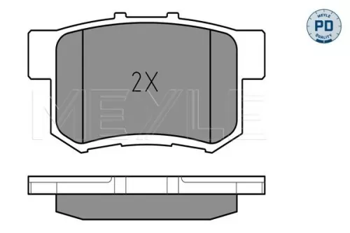MEYLE Brake Pad Set, disc brake (025 217 1914/PD)