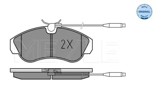 MEYLE Brake Pad Set, disc brake (025 217 9919/W)