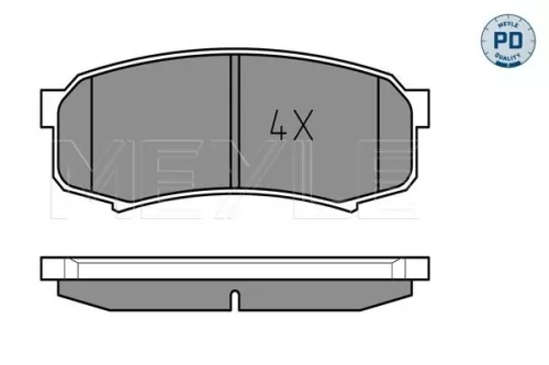 MEYLE Brake Pad Set, disc brake (025 219 4715/PD)