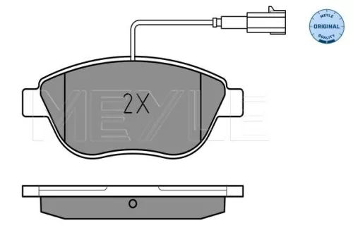 MEYLE Brake Pad Set, disc brake (025 237 0918/W)