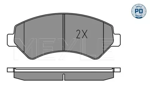 MEYLE Brake Pad Set, disc brake (025 244 6619-2/PD)
