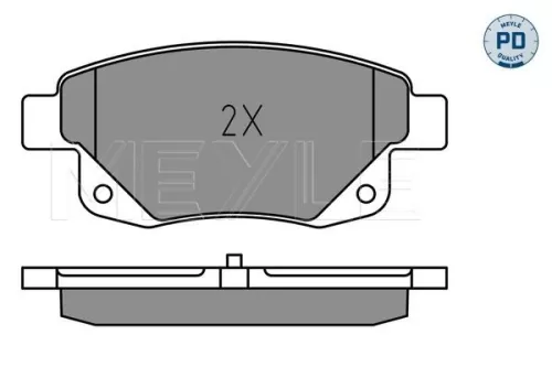 MEYLE MEYLE (025 244 8617/PD) Rear MEYLE Brake Pad Set 