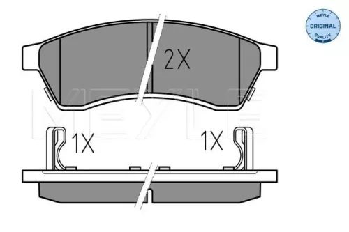 MEYLE Brake Pad Set, disc brake (025 247 4414/W)