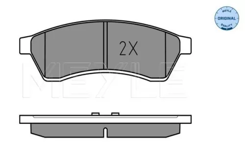 MEYLE Brake Pad Set, disc brake (025 247 4414/W)