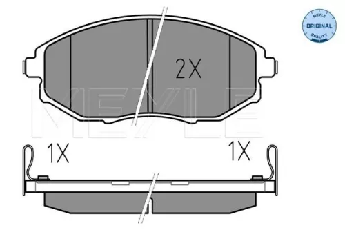 MEYLE Brake Pad Set, disc brake (025 248 6417/W)