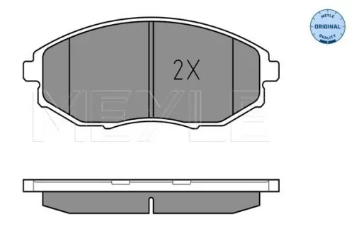 MEYLE Brake Pad Set, disc brake (025 248 6417/W)