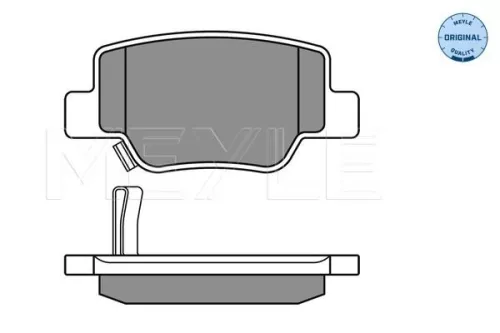 MEYLE Brake Pad Set, disc brake (025 249 2616/W)