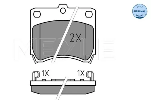 MEYLE Brake Pad Set, disc brake (025 213 5514/W)