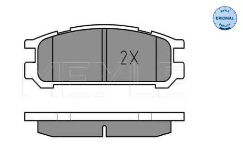 MEYLE Brake Pad Set, disc brake (025 217 0315/W)