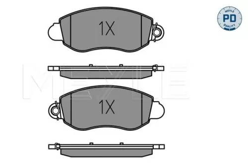 MEYLE Brake Pad Set, disc brake (025 235 7718/PD)