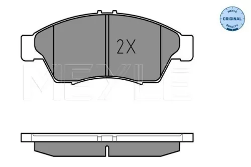 MEYLE Brake Pad Set, disc brake (025 238 1716/W)