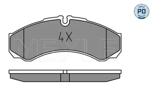 MEYLE Brake Pad Set, disc brake (025 291 2117/PD)