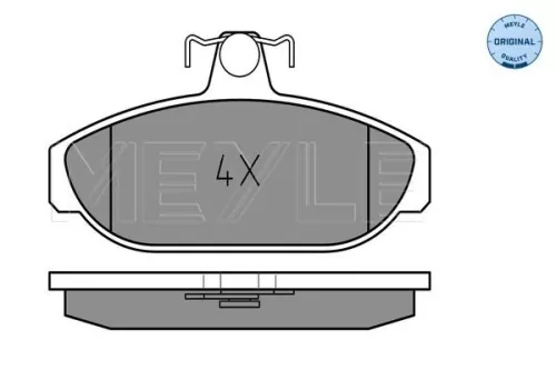 MEYLE Brake Pad Set, disc brake (025 212 6617)