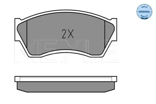 MEYLE Brake Pad Set, disc brake (025 213 3314/W)