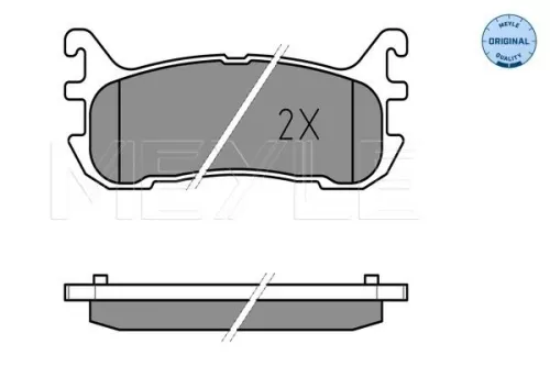 MEYLE Brake Pad Set, disc brake (025 233 8713/W)