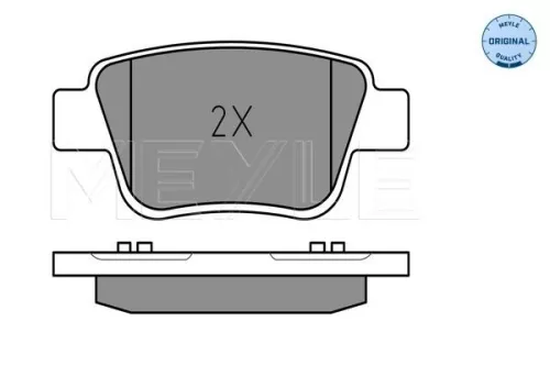 MEYLE Brake Pad Set, disc brake (025 236 2016/W)