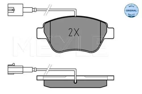 MEYLE Brake Pad Set, disc brake (025 237 0617/W)