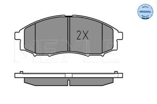MEYLE Brake Pad Set, disc brake (025 239 7017/W)