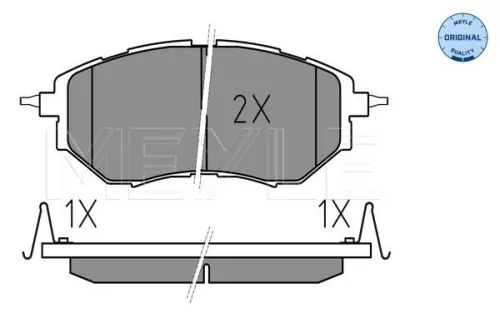 MEYLE Brake Pad Set, disc brake (025 242 2218/W)