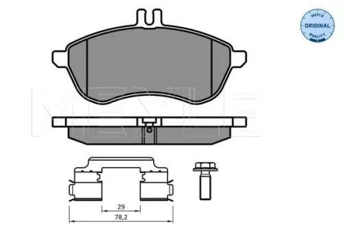 MEYLE Brake Pad Set, disc brake (025 243 0620/K2)