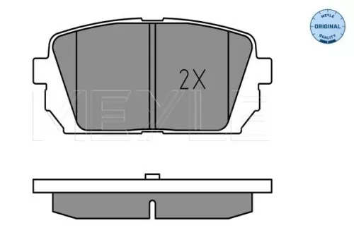 MEYLE Brake Pad Set, disc brake (025 244 9116/W)