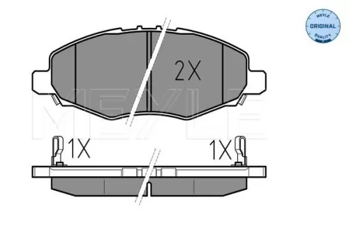 MEYLE Brake Pad Set, disc brake (025 245 2316/W)