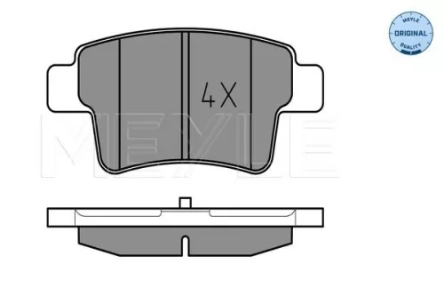 MEYLE Brake Pad Set, disc brake (025 245 4016)