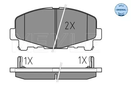 MEYLE Brake Pad Set, disc brake (025 247 6616)