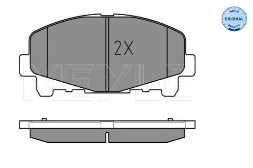 MEYLE Brake Pad Set, disc brake (025 247 6616)