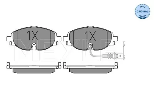 MEYLE Brake Pad Set, disc brake (025 256 8320)