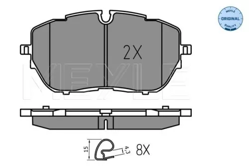 MEYLE Brake Pad Set, disc brake (025 222 1818)