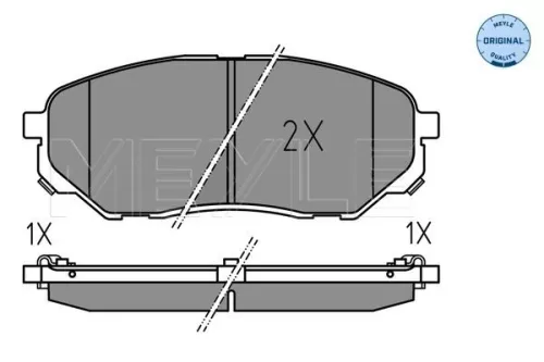 MEYLE MEYLE (025 223 8017) Front MEYLE Brake Pad Set 