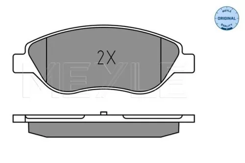 MEYLE Brake Pad Set, disc brake (025 224 7619)