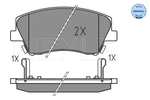 MEYLE Brake Pad Set, disc brake (025 225 1817)