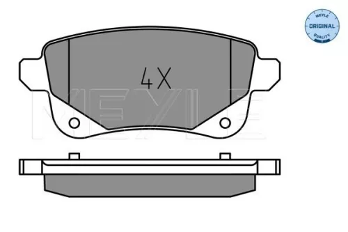 MEYLE Brake Pad Set, disc brake (025 248 2016)