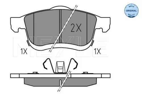 MEYLE Brake Pad Set, disc brake (025 259 0621)