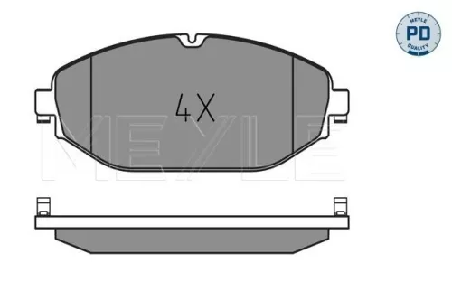 MEYLE Brake Pad Set, disc brake (025 220 7619/PD)