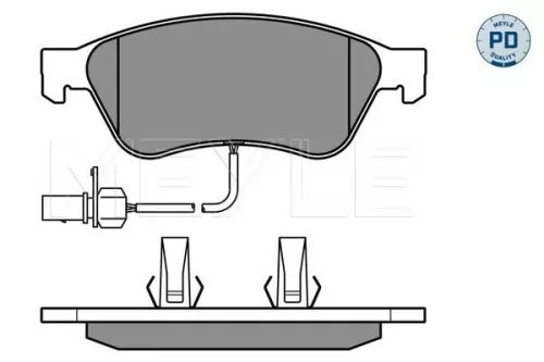 MEYLE Brake Pad Set, disc brake (025 238 9620/PD)