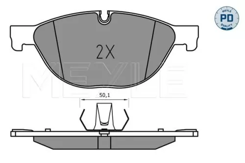 MEYLE MEYLE (025 250 4519/PD) Front MEYLE Brake Pad Set 
