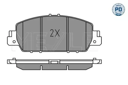 MEYLE Brake Pad Set, disc brake (025 257 9216/PD)