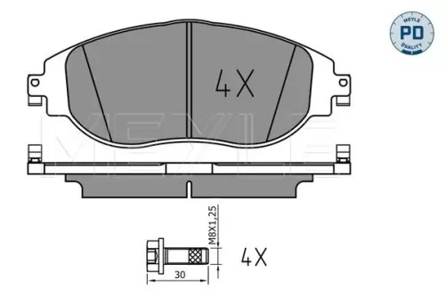 MEYLE MEYLE (025 247 3821/PD) Front MEYLE Brake Pad Set 