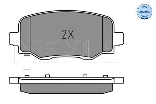 MEYLE Brake Pad Set, disc brake (025 257 3418)