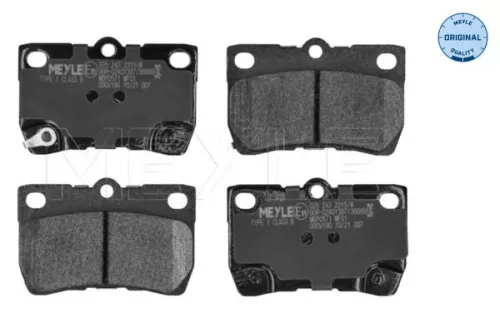 MEYLE Brake Pad Set, disc brake (025 243 2315/W)