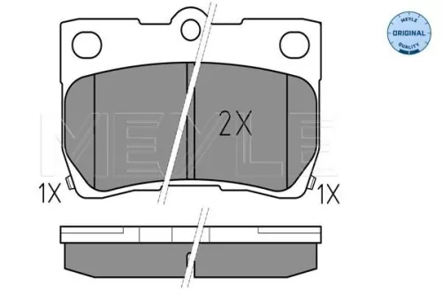 MEYLE Brake Pad Set, disc brake (025 243 2315/W)