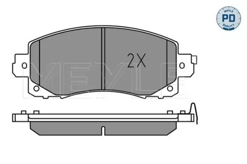 MEYLE Brake Pad Set, disc brake (025 222 0117/PD)